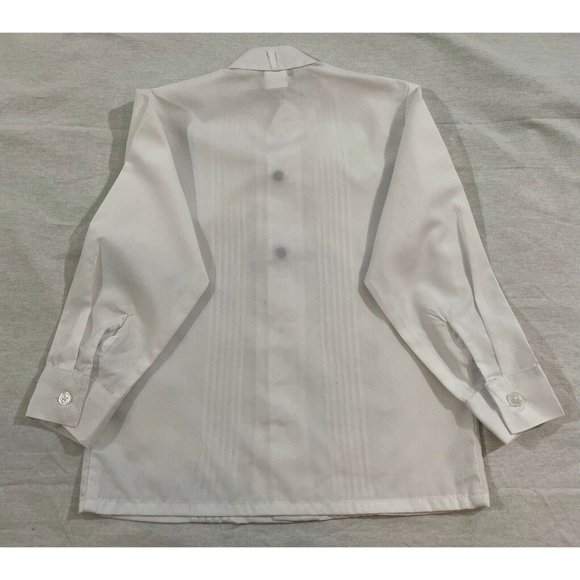 Spring Notion Boy Shirt Button Down White Buttons Long Sleeve Cotton Size 4T - Picture 7 of 9